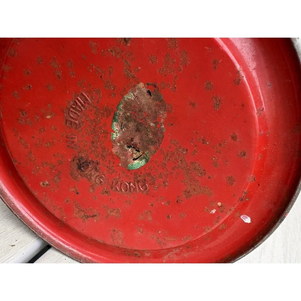 Vintage Dietz No. 20 Junior Red Lantern With Clear Globe